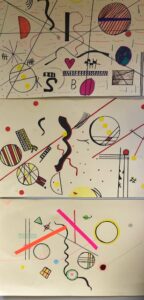Atelier arts plastiques enfants de l ARCL a Robion : seances et creations des eleves