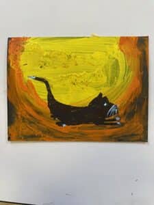 Atelier arts plastiques enfants de l ARCL a Robion : seances et creations des eleves