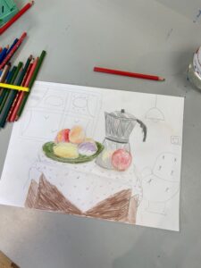 Atelier arts plastiques enfants de l ARCL a Robion : seances et creations des eleves