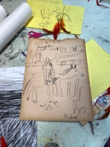 Atelier arts plastiques enfants de l ARCL a Robion : seances et creations des eleves