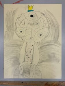 Atelier arts plastiques enfants de l ARCL a Robion : seances et creations des eleves