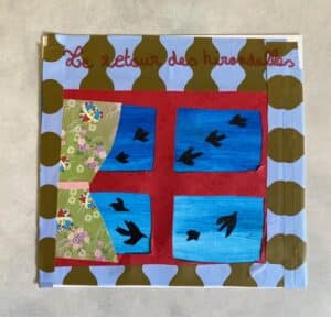 Atelier arts plastiques enfants de l ARCL a Robion : seances et creations des eleves