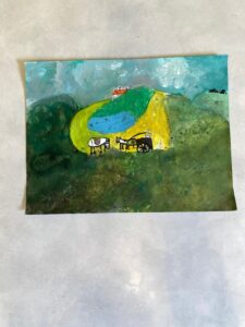 Atelier arts plastiques enfants de l ARCL a Robion : seances et creations des eleves