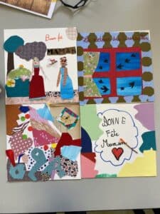 Atelier arts plastiques enfants de l ARCL a Robion : seances et creations des eleves