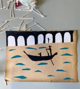 Atelier arts plastiques enfants de l ARCL a Robion : seances et creations des eleves