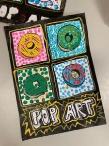 Atelier arts plastiques enfants de l ARCL a Robion : seances et creations des eleves